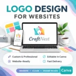 Canva Logo Design, Canva Website Logo Design Modern, Professional & Brand-Ready