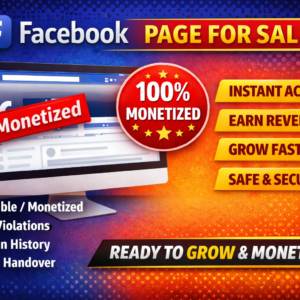 Monetized Facebook Page for Sale – Real Followers