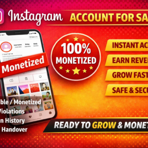 Monetized Instagram Account for Sale – Real Followers